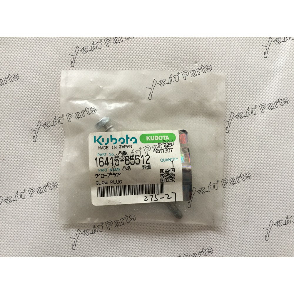 V3300 GLOW PLUG 16415-65512 FOR KUBOTA DIESEL ENGINE PARTS For Kubota