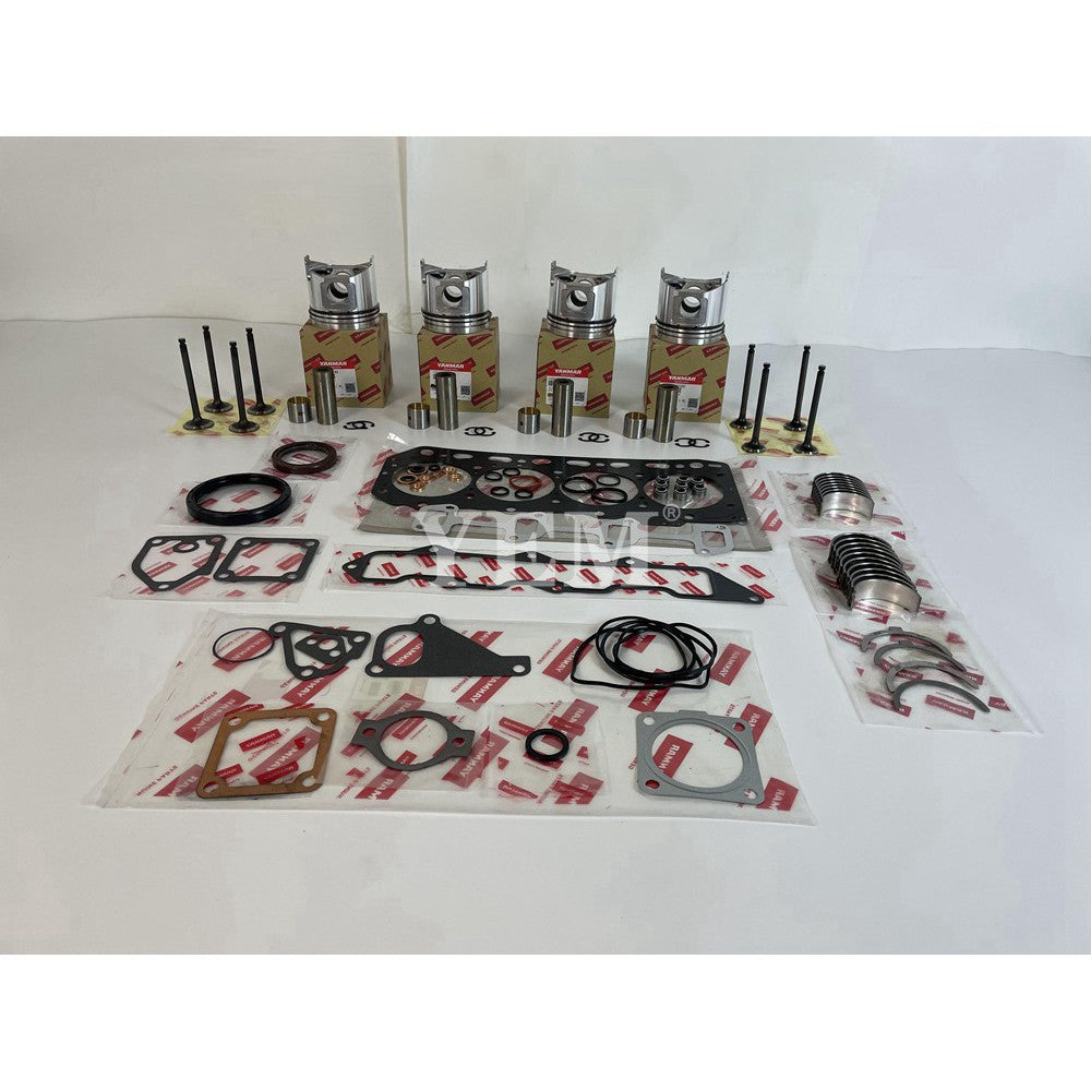 YANMAR 4TNV88 EXCAVATOR ENGINE PARTS 4TNV88 PISTON WITH FULL GASKET BEARINGS VALVE KIT For Yanmar
