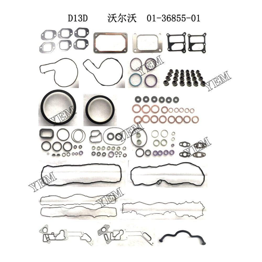 VOLVO D13D FULL GASKET KIT 01-36855-01 For Volvo