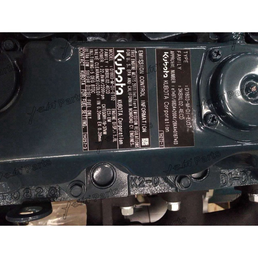 D1803 ENGINE ASSY FOR KUBOTA DIESEL ENGINE PARTS For Kubota