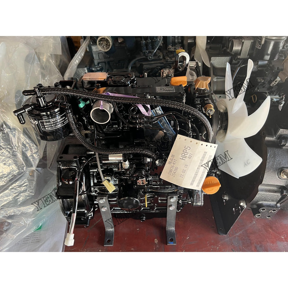 3TNV76 COMPLETE ENGINE ASSEMBLY -KLIQUID COOLED FOR YANMAR DIESEL ENGINE PARTS For Yanmar
