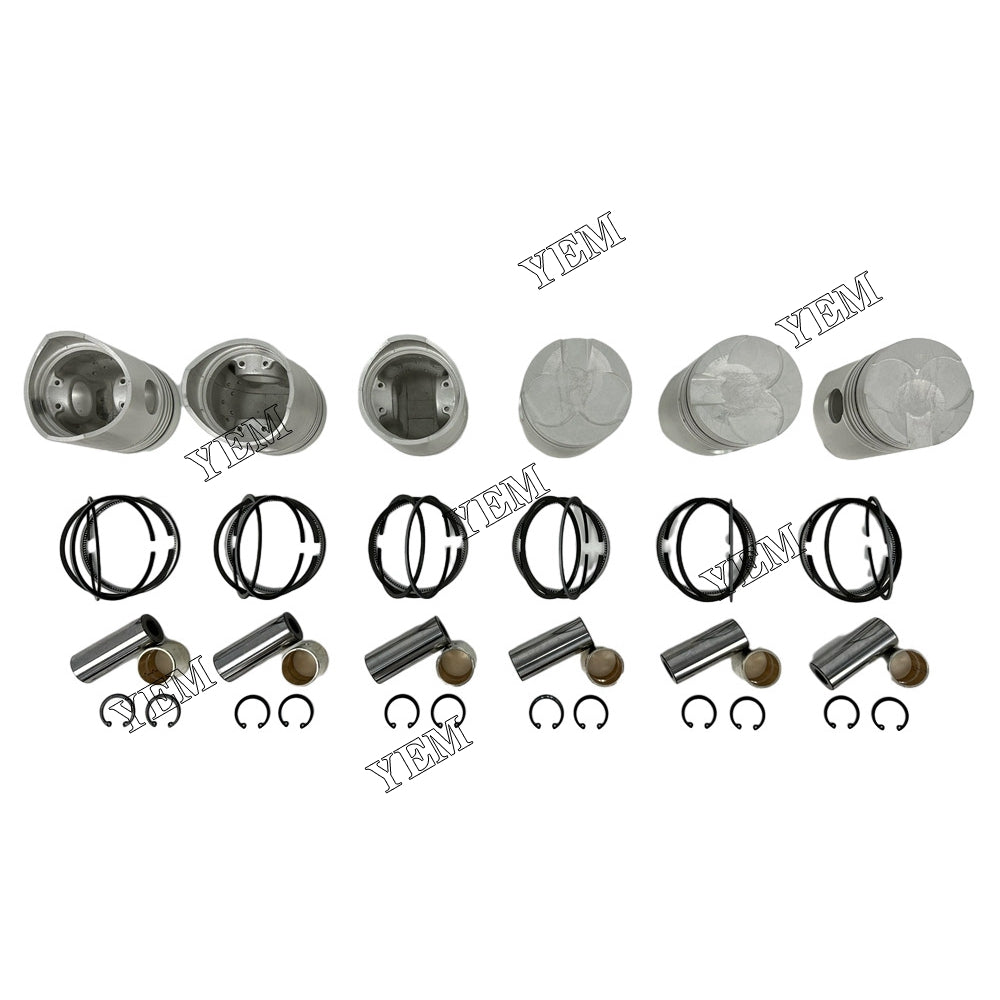 6 pcs DA120 Piston With Rings For Isuzu DA120 diesel engines
