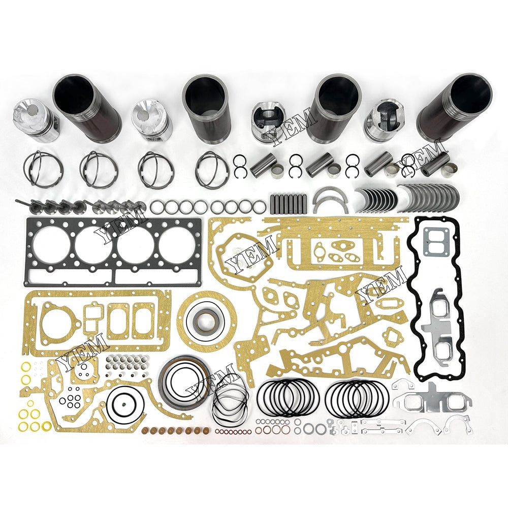 6 pcs 3304 Overhaul Rebuild Kit With Gasket Set Bearing&Valve Train For Caterpillar 3304 diesel engines