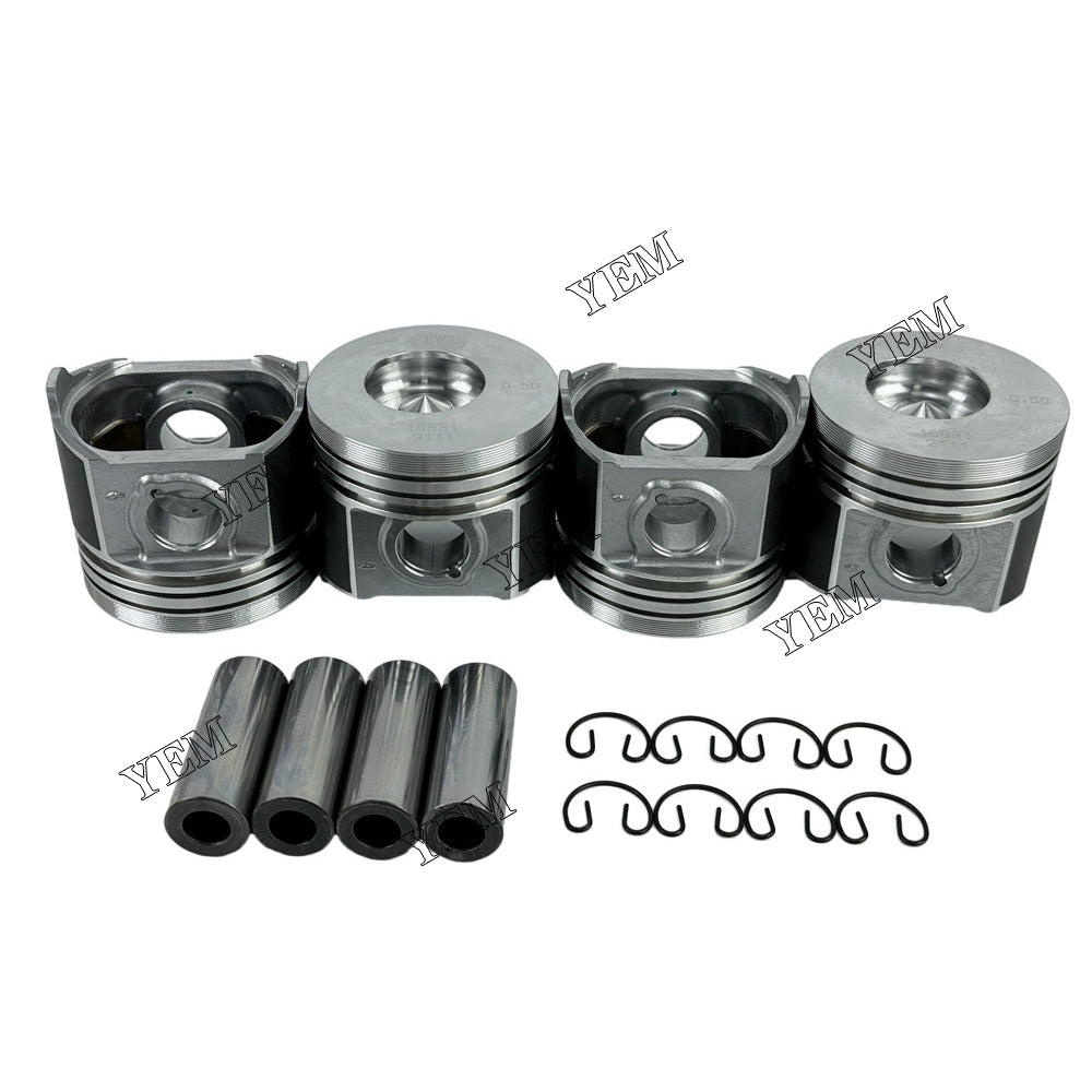 4pcs 1G831-2910 V2403 OEM Piston STD & Pin &Circlip For Kubota V2403 diesel engines For Kubota