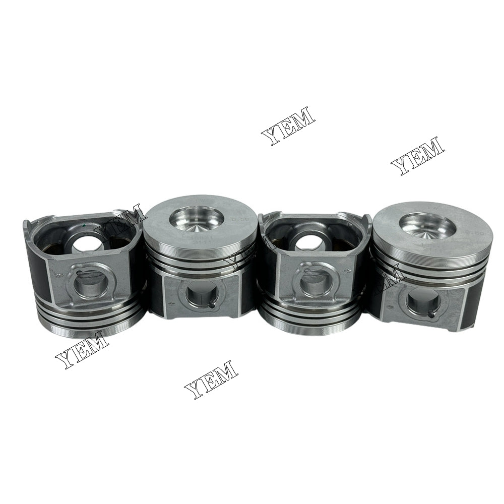 4pcs 1G831-2910 C2.4 OEM Piston STD & Pin &Circlip For Caterpillar C2.4 diesel engines For Caterpillar