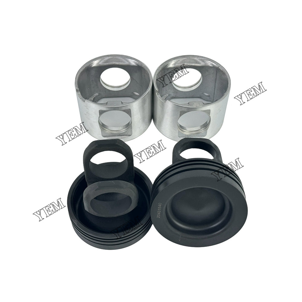 6 pcs 20431540 D12D OEM Piston STD & Pin &Circlip For Volvo D12D diesel engines For Volvo