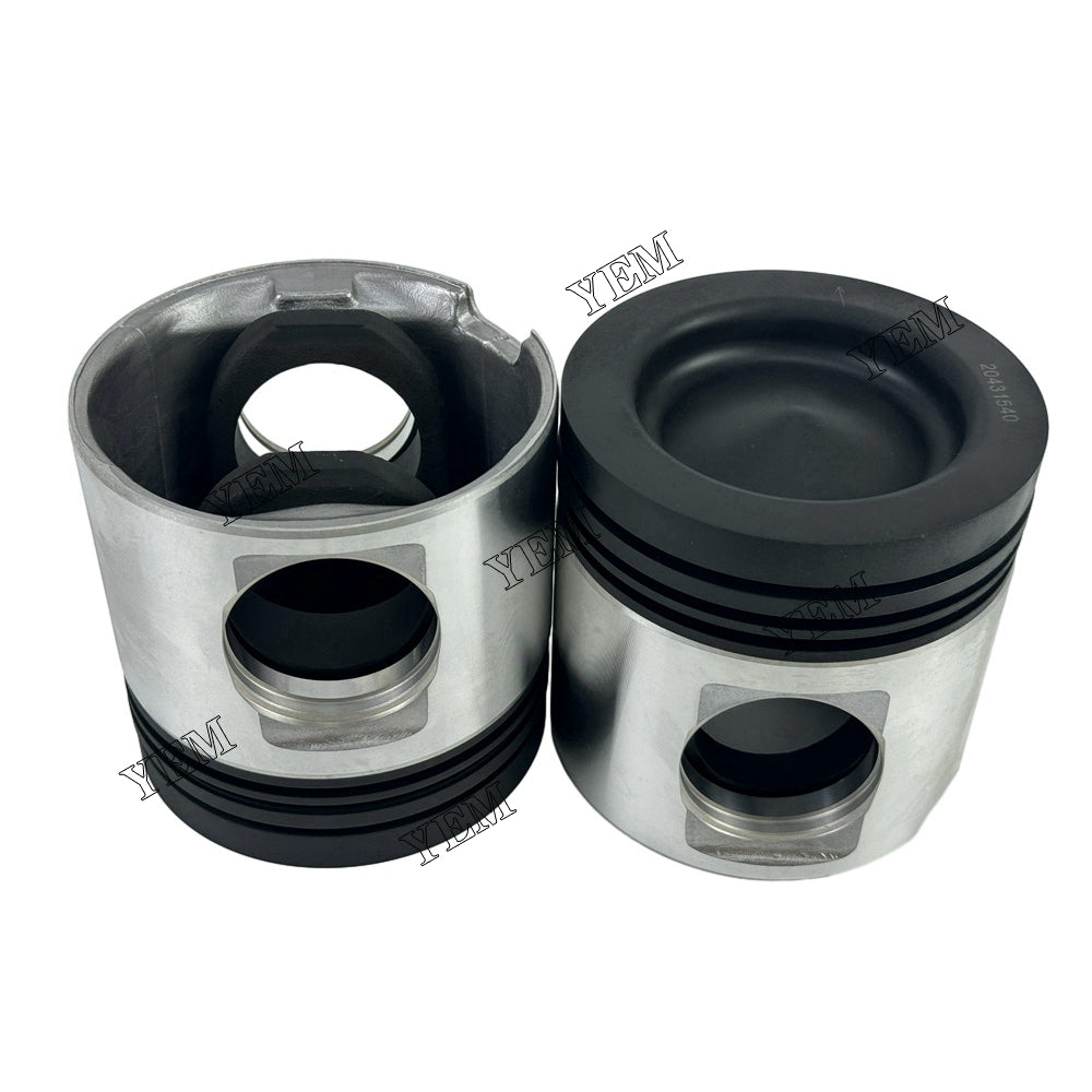 6 pcs 20431540 D12D OEM Piston STD & Pin &Circlip For Volvo D12D diesel engines For Volvo