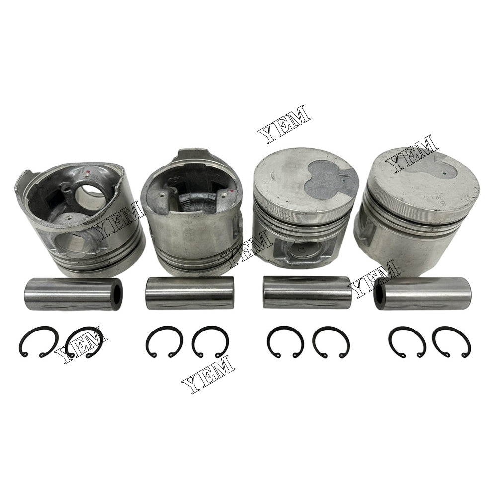 4pcs 23410-42170 D4BH OEM Piston STD & Pin &Circlip For Hyundai D4BH diesel engines For Hyundai