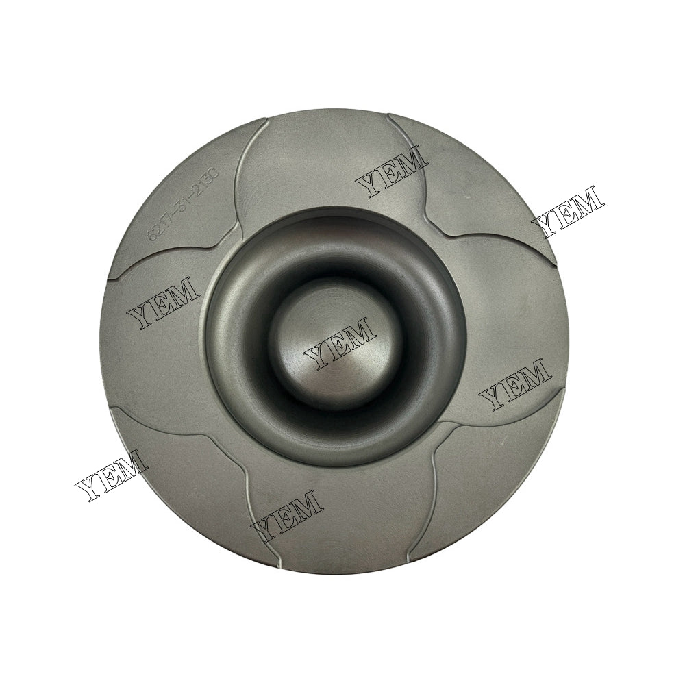 6 pcs 6217-31-2130 6D140 OEM Piston STD & Pin &Circlip For Komatsu 6D140 diesel engines For Komatsu