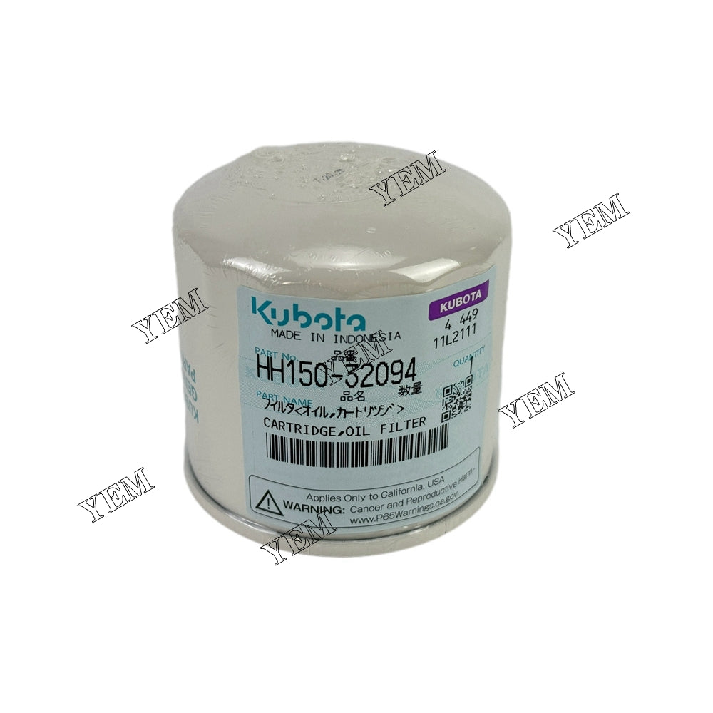 HH150-32094 V1505 Oil Filter For Kubota V1505 diesel engines