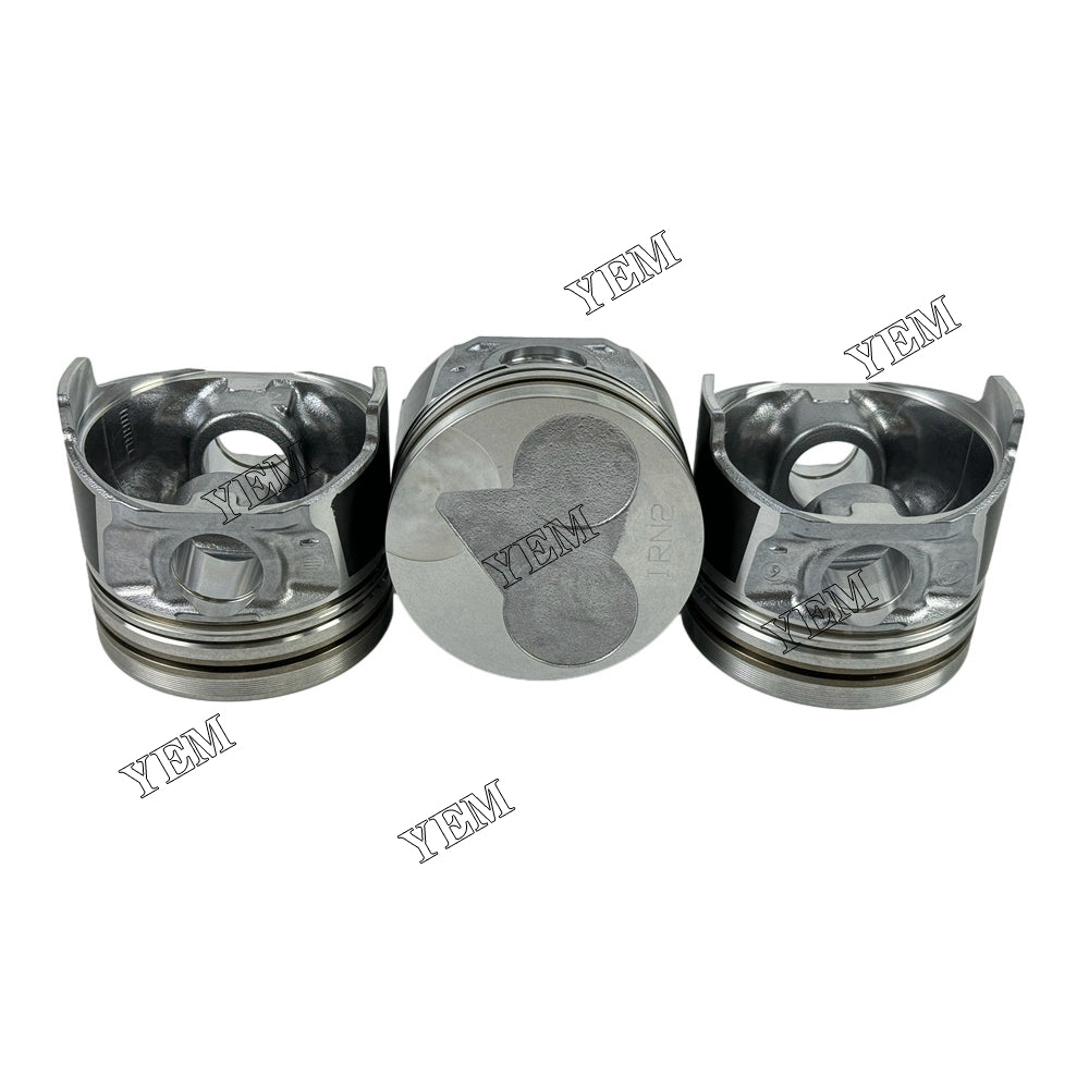 3pcs 1J097-21110 D1305 OEM Piston STD & Pin &Circlip For Kubota D1305 diesel engines