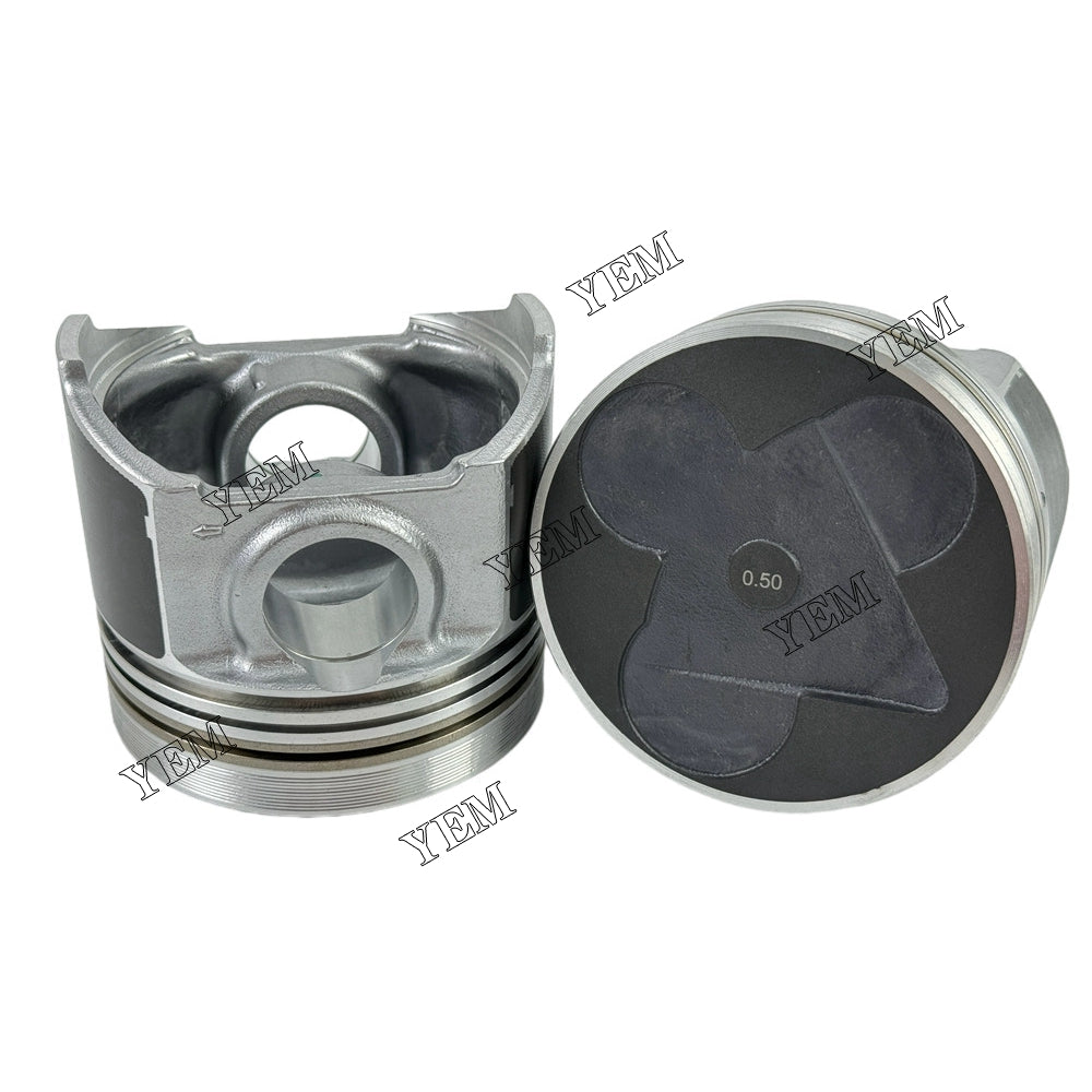 4pcs V3300 V3300-IDI OEM Piston STD & Pin &Circlip For Kubota V3300 V3300-IDI diesel engines For Kubota