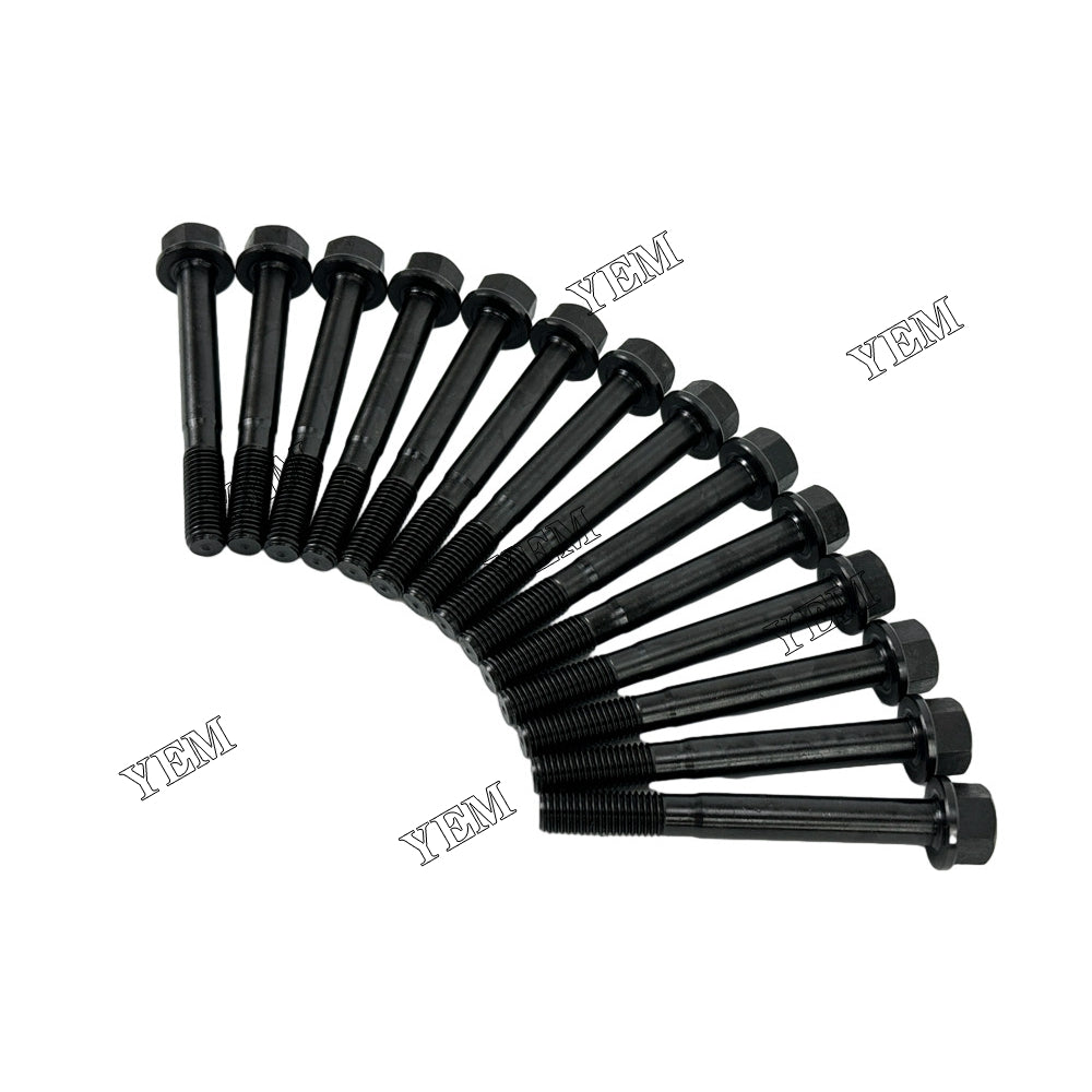 14pcs 119620-01200 3TNE74 Cylinder Head Bolt For Yanmar 3TNE74 diesel engines For Yanmar