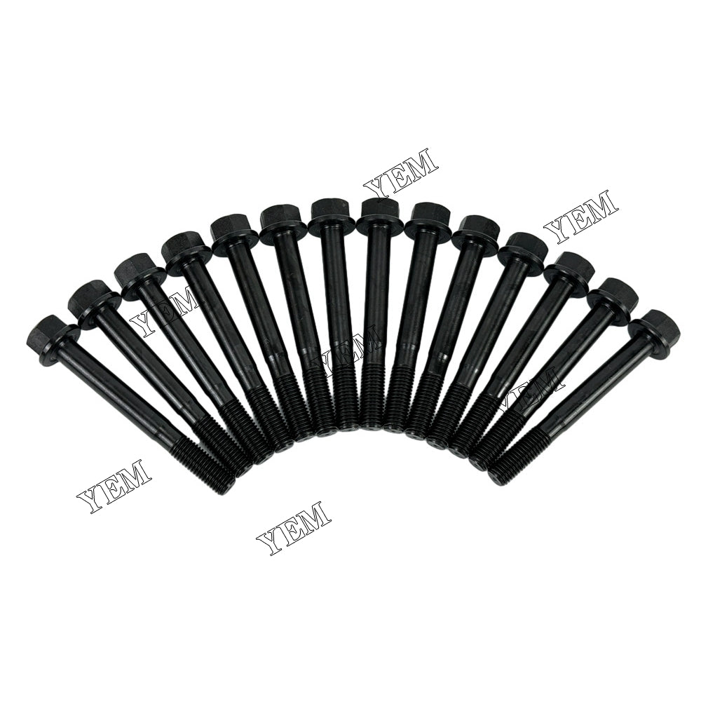 14pcs 119620-01200 3TNE74 Cylinder Head Bolt For Yanmar 3TNE74 diesel engines For Yanmar