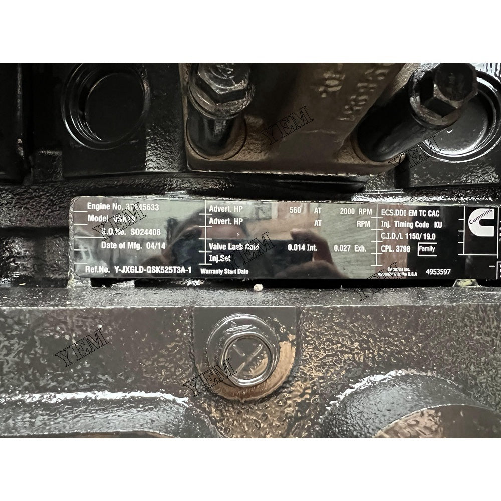 CUMMINS K19 COMPLETE ENGINE ASSY For Cummins