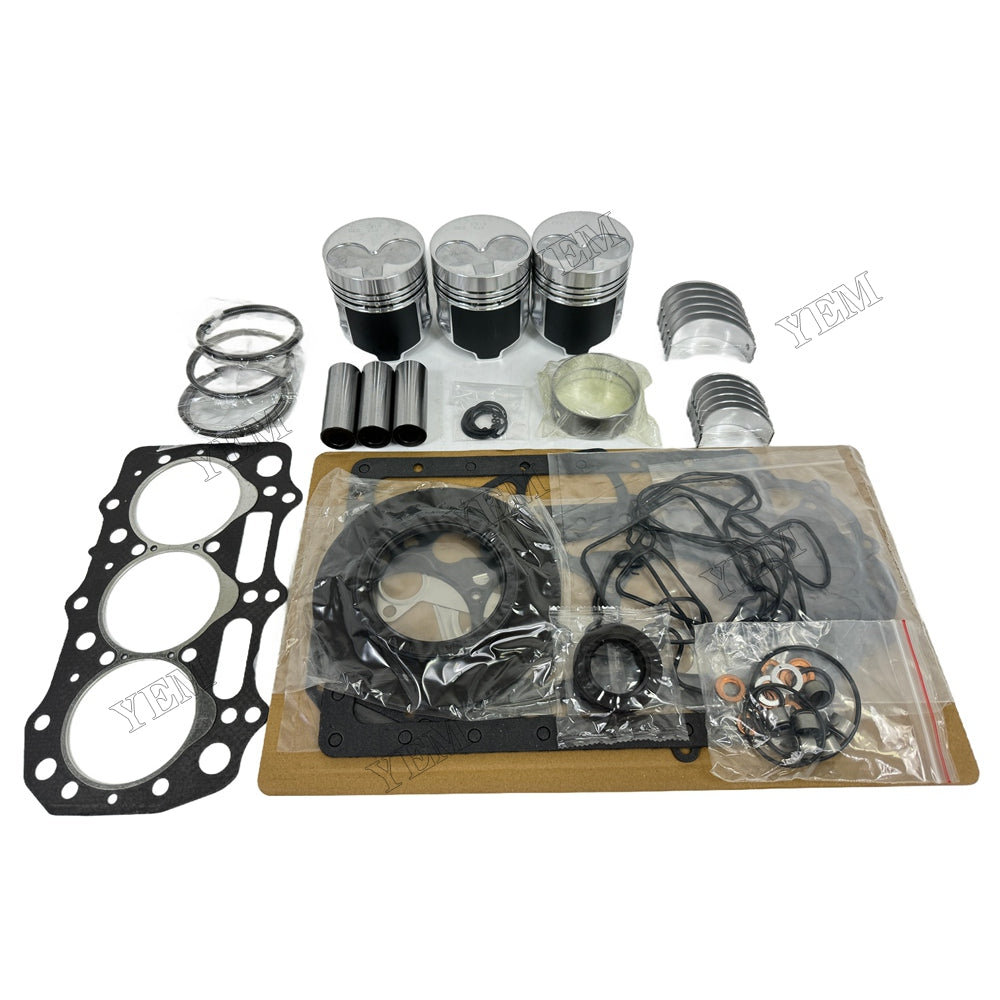 Piston and piston ring set Gasket kit main and connecting rod bearings For John Deere 3013 Engine