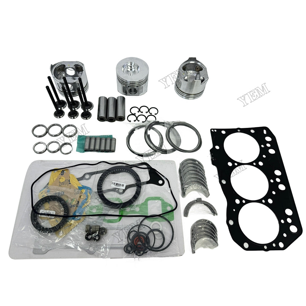 Piston W Ring Kit Gasket Set Main Connecting rod bearings Set Valve Train For Yanmar 3TN78 Engine
