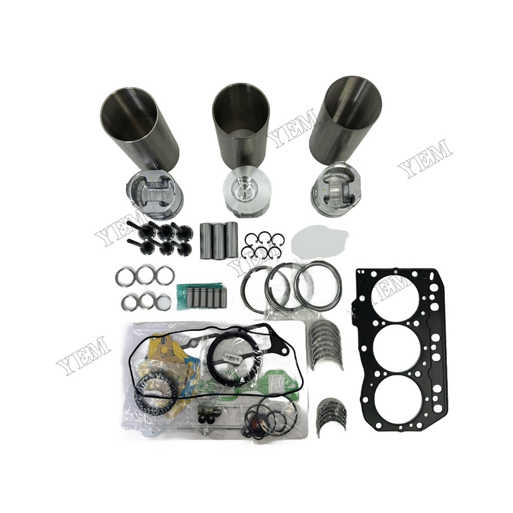 Overhaul Rebuild Kit Gasket Main and Connecting rod bearings Valve Kit For Yanmar 3D82AE-3 Engine