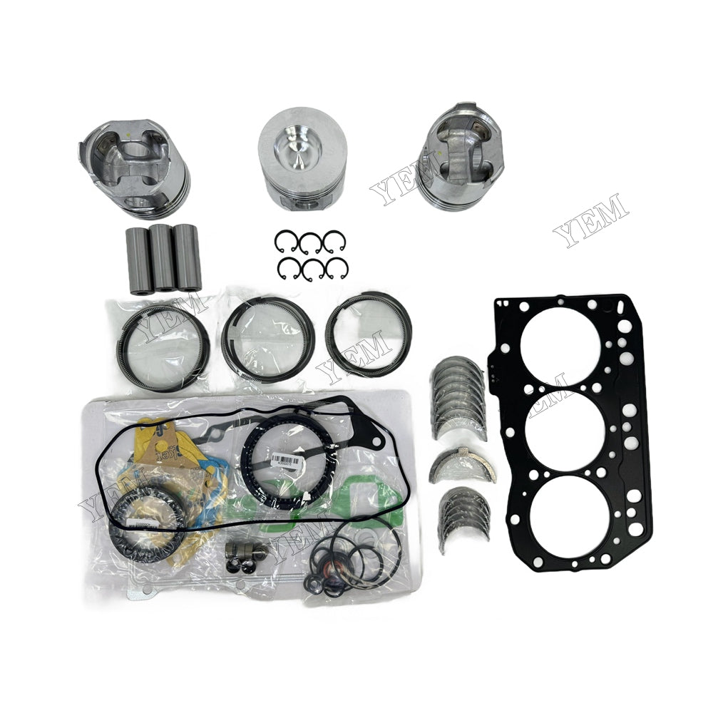 3TN82 Piston With ring set Gasket kit main and connecting rod bearings Set For Yanmar