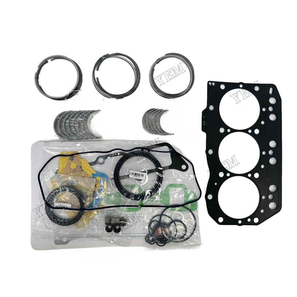 3D82AE-3 Piston ring set Gasket kit main and connecting rod bearings For Yanmar