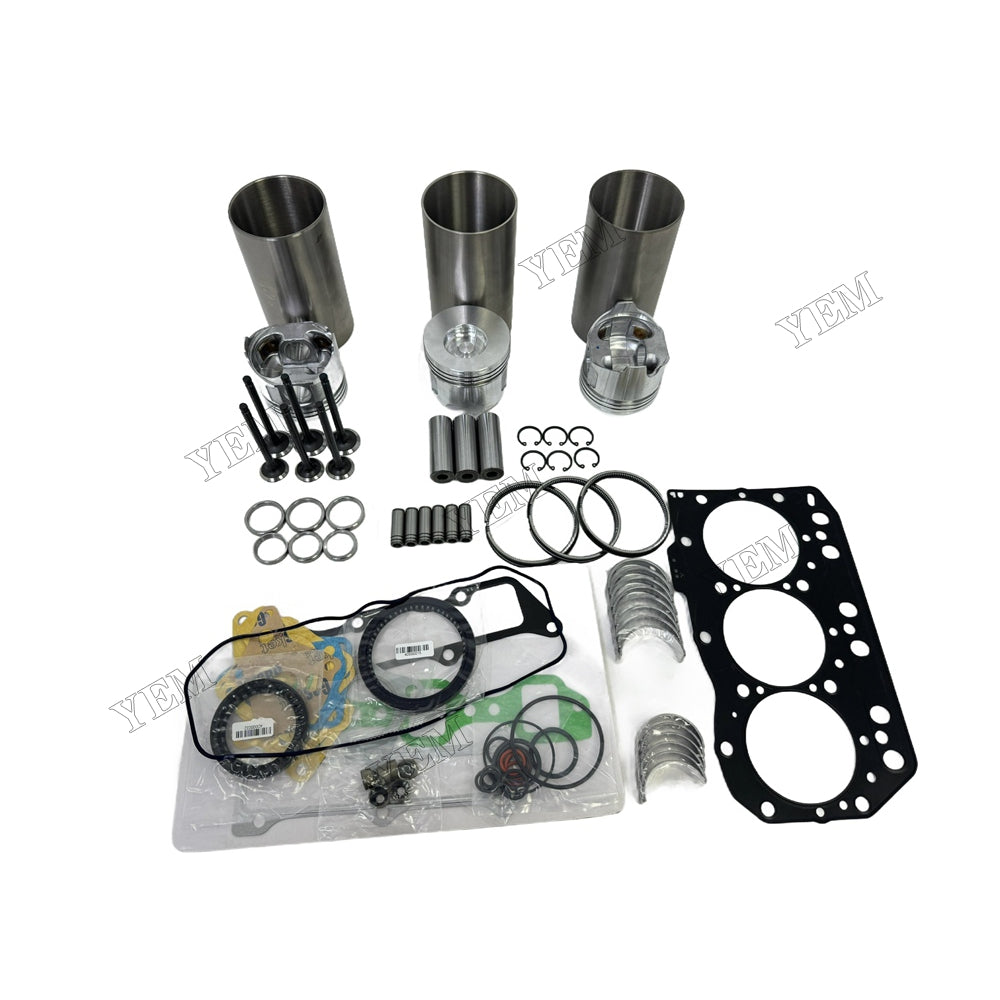 Engine Overhaul Kit Main And Rod bearings Gasket Set Valve Guide For Yanmar 3TNV82 Engine