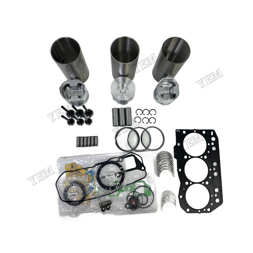 Engine Overhaul Kit Main And Rod bearings Gasket Set Valve Guide For Yanmar 3TNV82 Engine Foe Yanmar