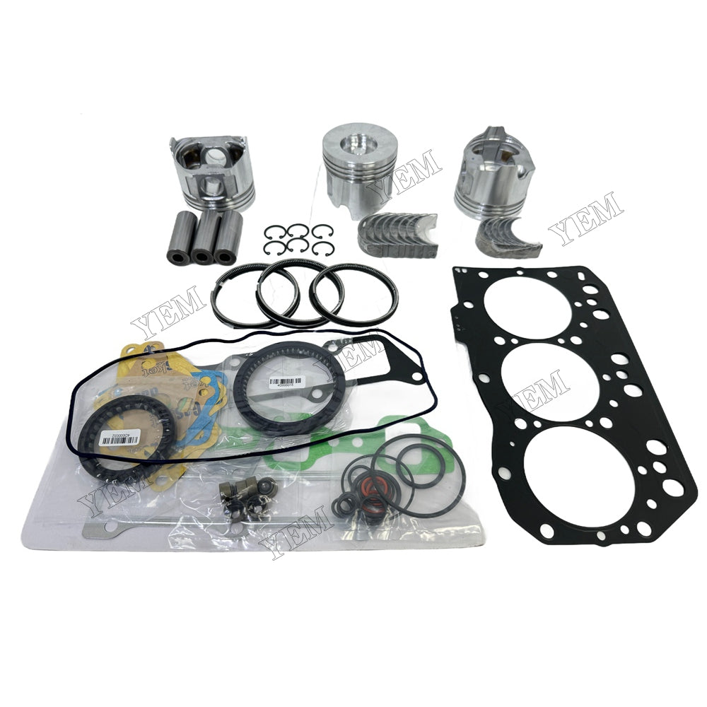 3TNV82 Piston and piston ring set Gasket kit main and connecting rod bearings For Yanmar