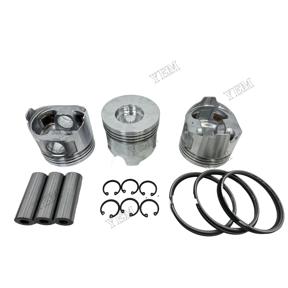 Piston and piston ring set For Yanmar 3TNV82 Engine