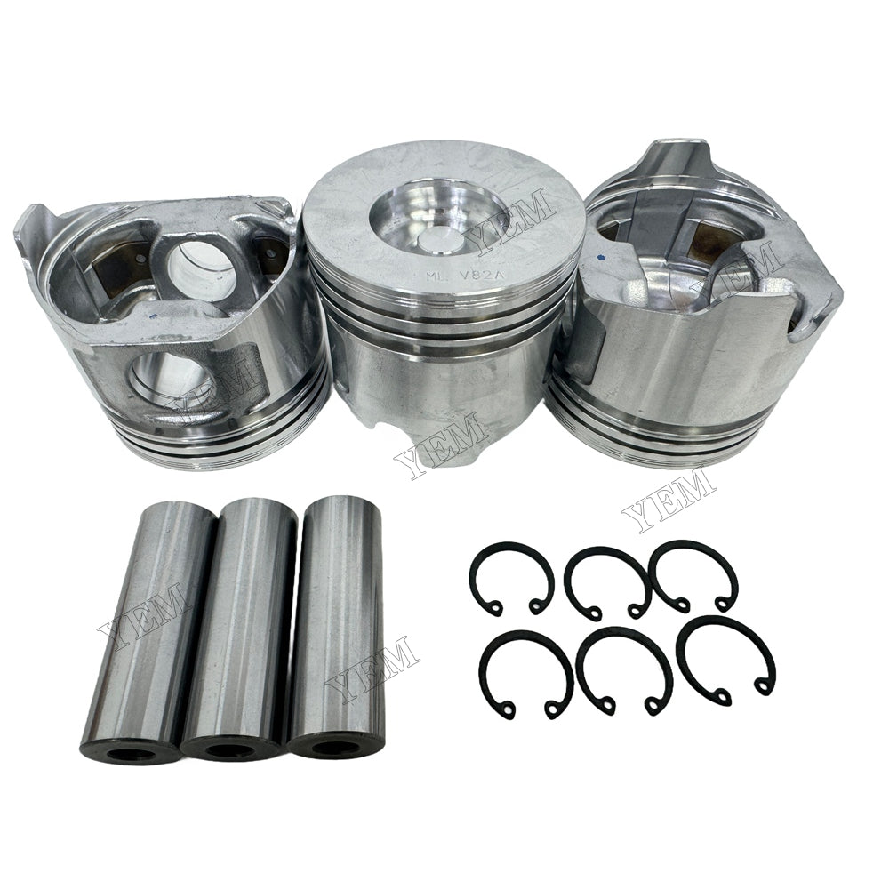 Piston and piston ring set For Yanmar 3TNV82 Engine Foe Yanmar
