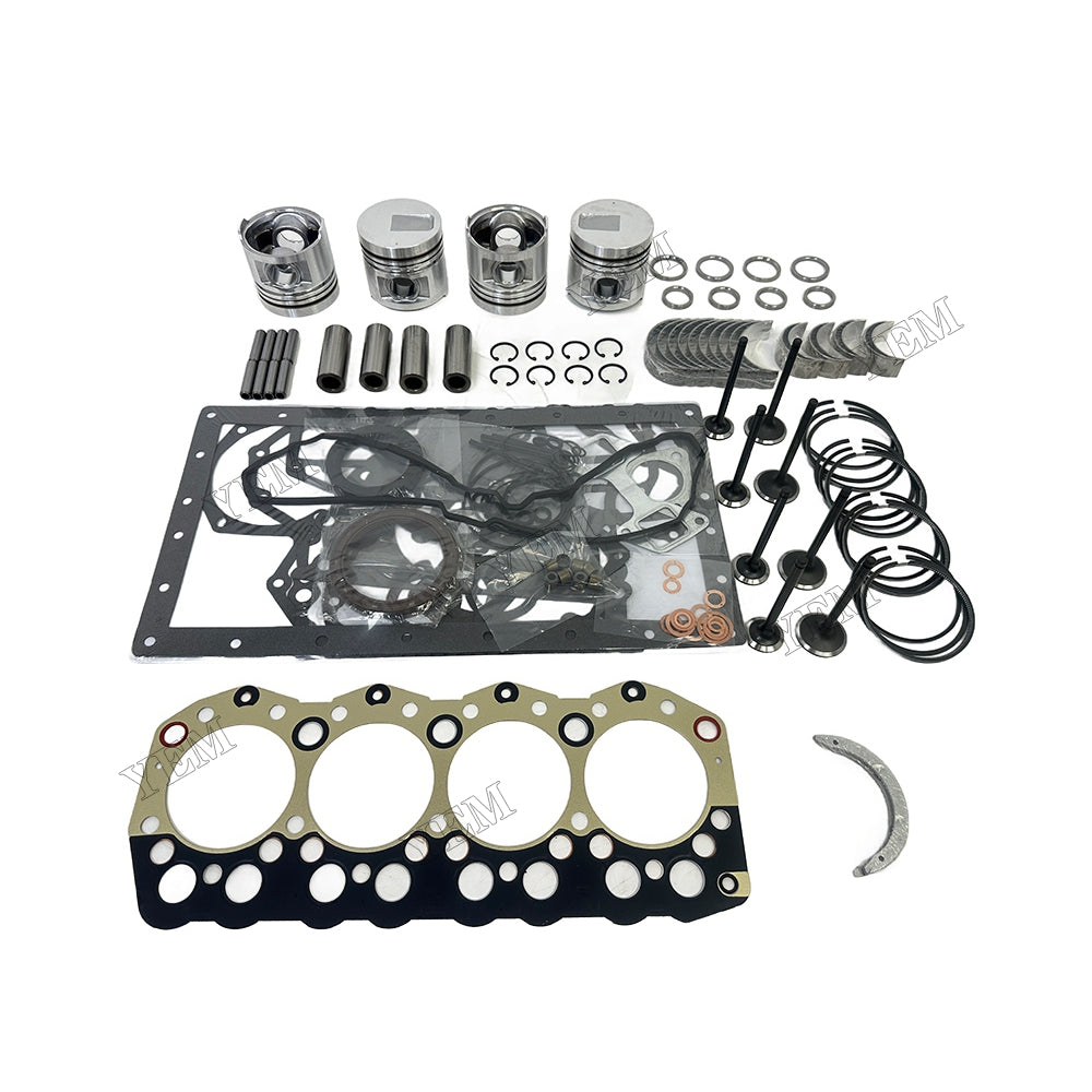 Piston W Ring Kit Gasket Set Main Connecting rod bearings Set Valve Train For Mitsubishi 3044C Engine