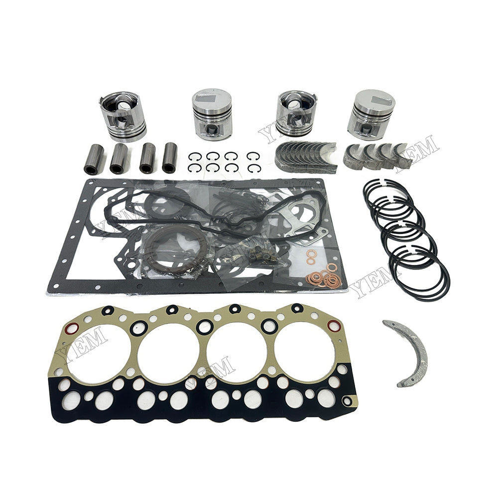 3044 Piston With ring set Gasket kit main and connecting rod bearings Set For Mitsubishi