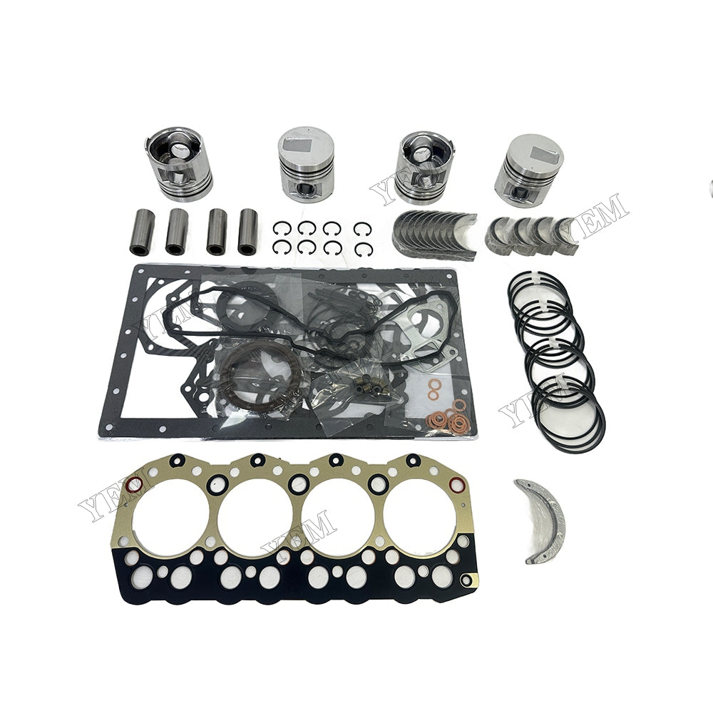 3044C Piston With ring set Gasket kit main and connecting rod bearings Set For Mitsubishi Foe Caterpillar