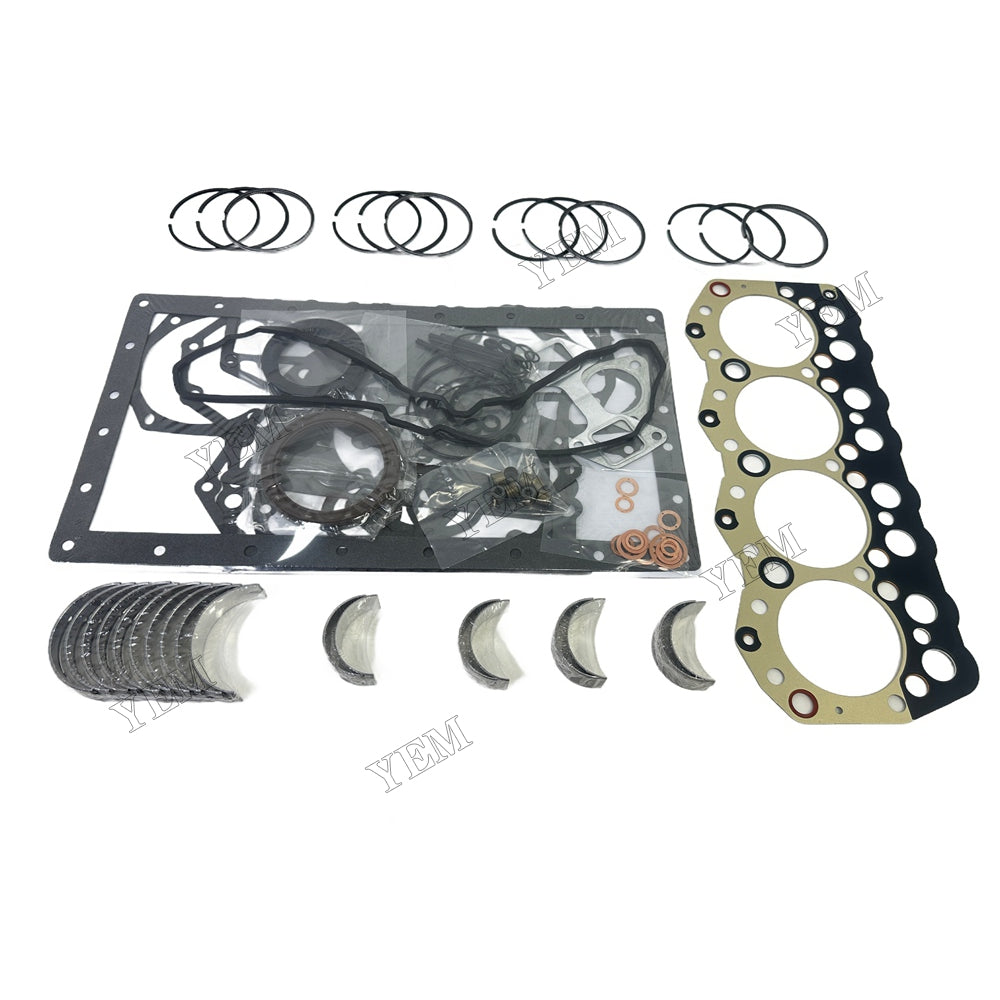 3044 Piston ring set Gasket kit main and connecting rod bearings For Mitsubishi Foe Caterpillar