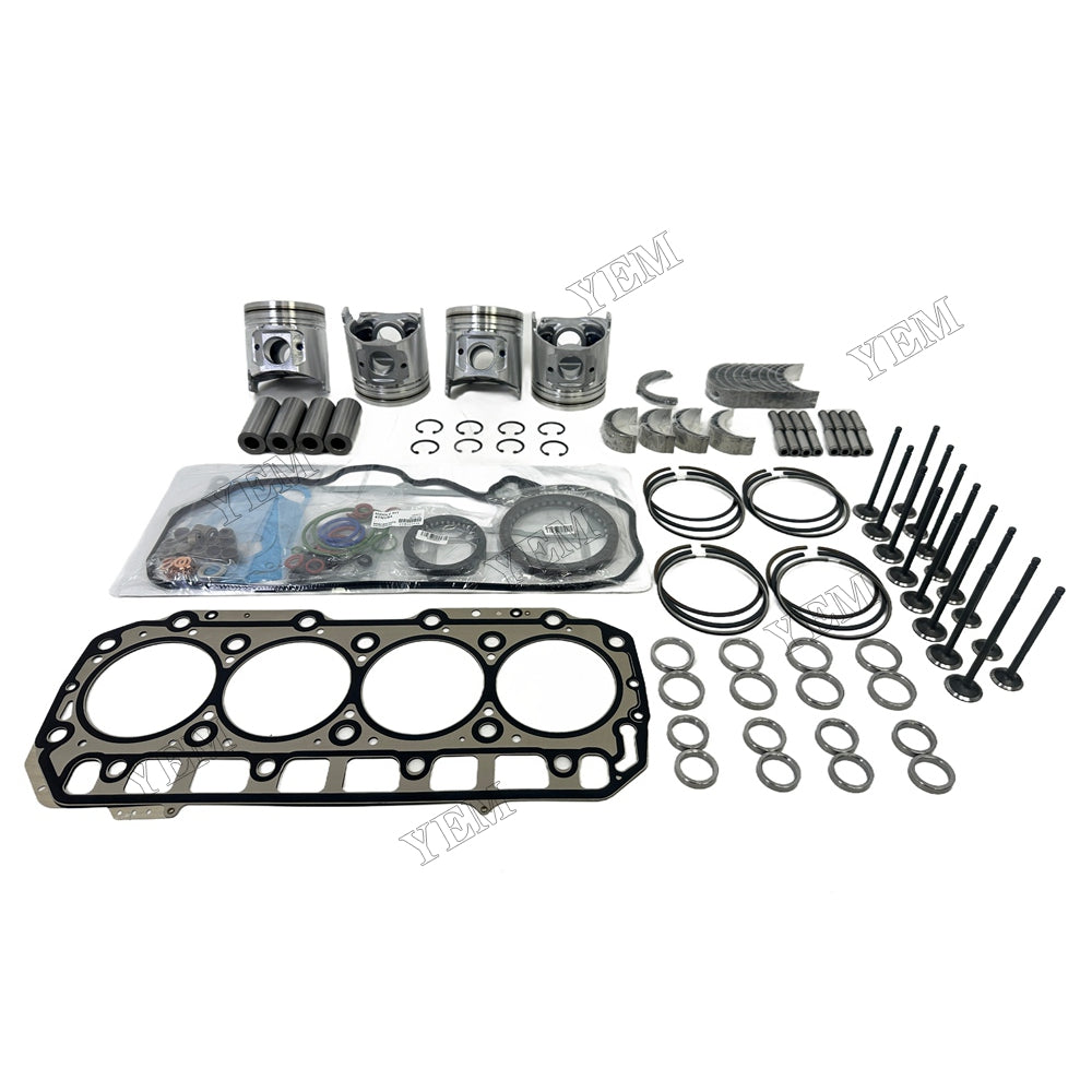 16V 4TNV98C Piston W Ring Kit Gasket Set Main Connecting rod bearings Set Valve Train For Yanmar