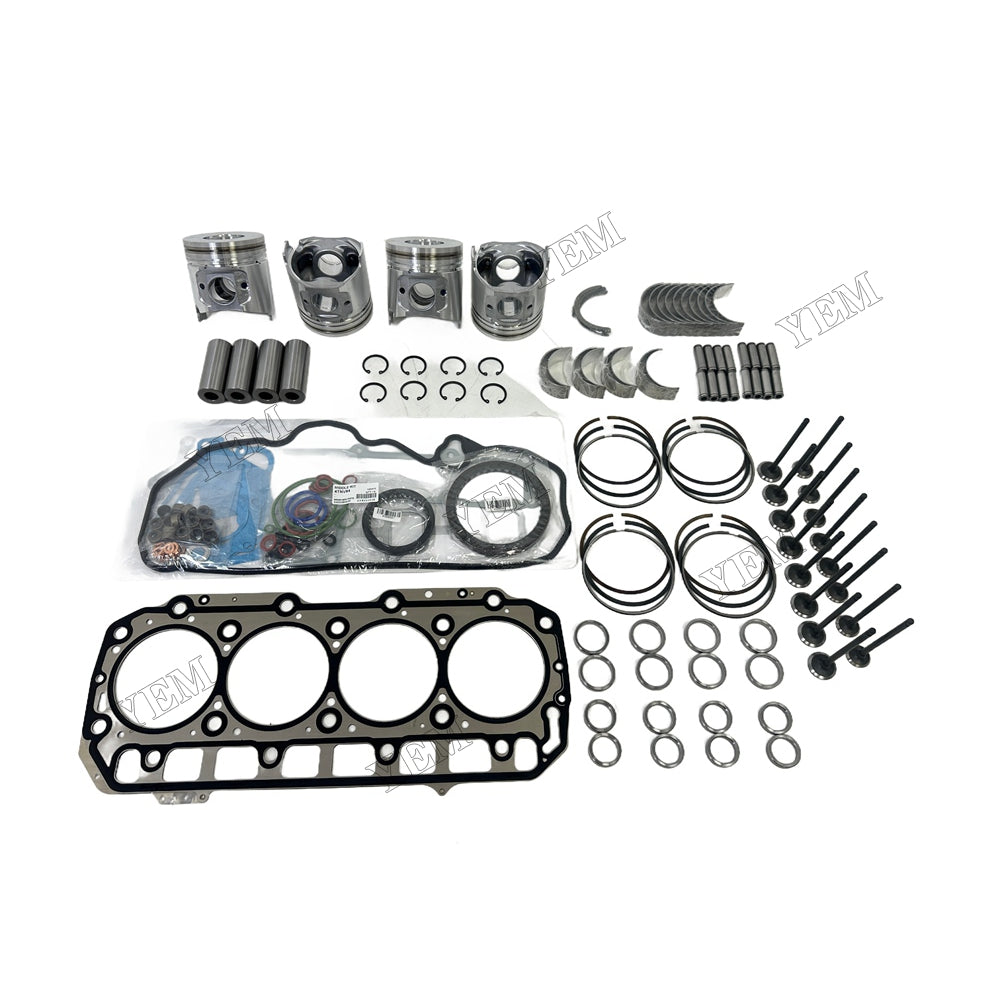 16V 4TNV98C Piston W Ring Kit Gasket Set Main Connecting rod bearings Set Valve Train For Yanmar Foe Yanmar