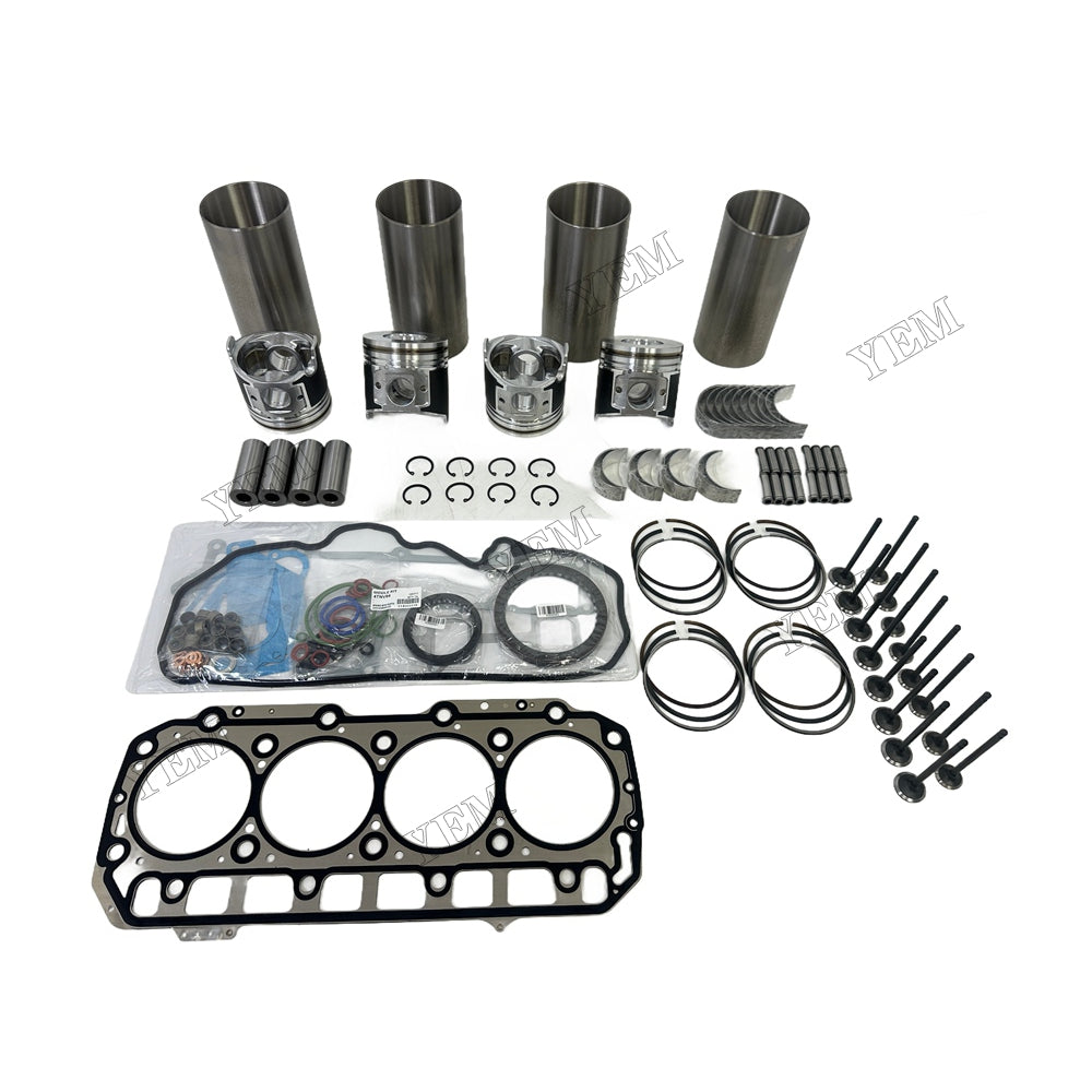 16V Engine Overhaul Kit Main And Rod bearings Gasket Set Valve Guide For Yanmar D3.1 Engine