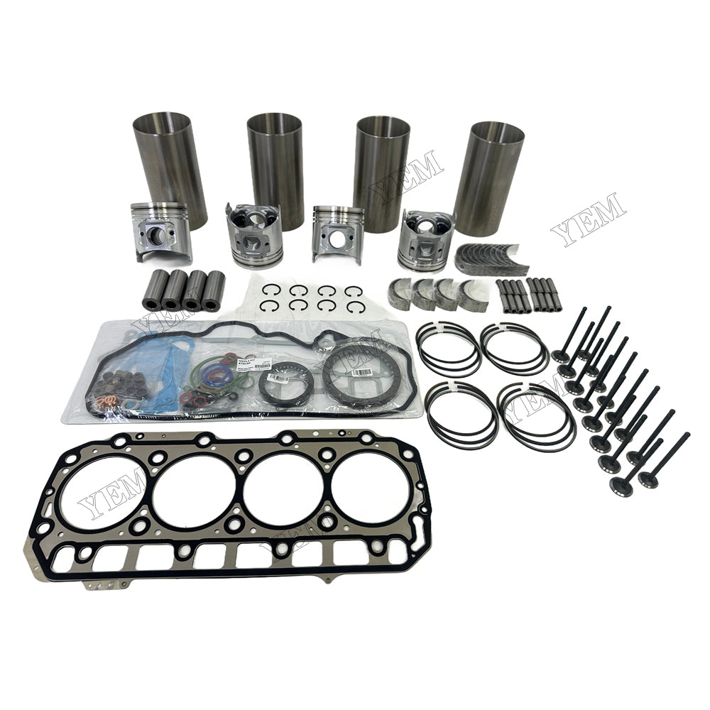 16V Engine Overhaul Kit Main And Rod bearings Gasket Set Valve Guide For Yanmar D3.4 Engine Foe Volvo