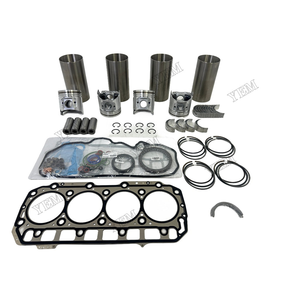 16V Full Repair Kit With Gasket Set Main Rod bearings For Yanmar D3.4 Engine