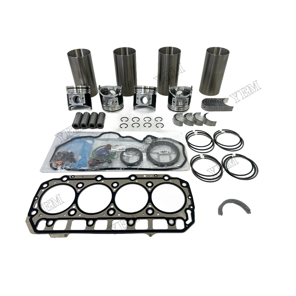 16V Full Repair Kit With Gasket Set Main Rod bearings For Yanmar 4TNV94 Engine