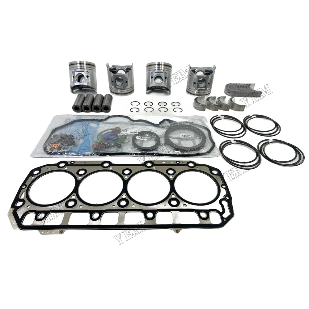 16V 4TNV98 Piston and piston ring set Gasket kit main and connecting rod bearings For Yanmar