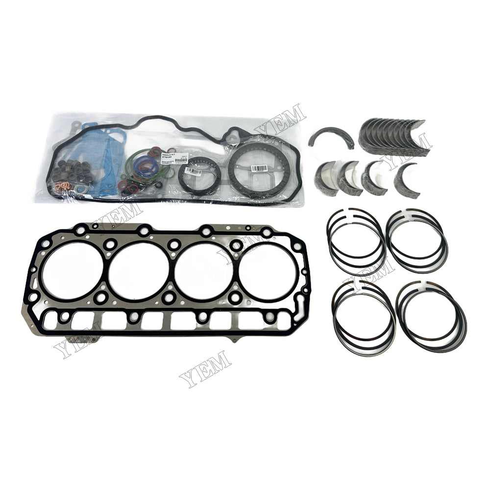 16V 4TNV98 Piston ring set Gasket kit Crankshaft and Rod Bearings Set For Yanmar