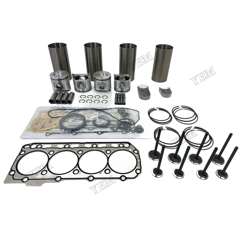 Engine Overhaul Kit Main And Rod bearings Gasket Set Valve Guide For Yanmar 4TNE88 Engine Foe Yanmar