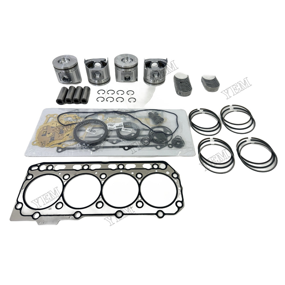4TNV88 Piston and piston ring set Gasket kit main and connecting rod bearings For Yanmar Foe Yanmar
