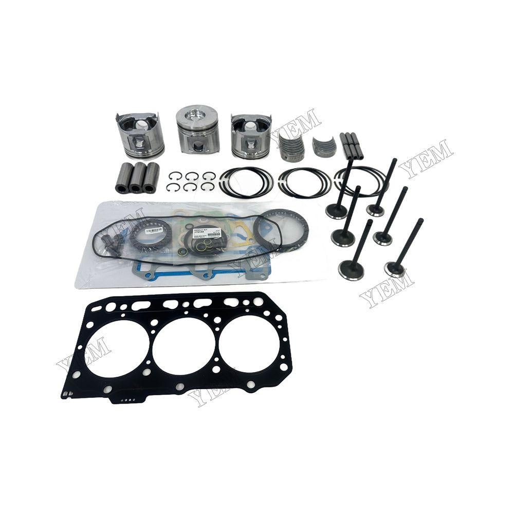 Engine Overhaul Kit Main And Rod bearings Gasket Set Valve Guide For Yanmar 3TNV88 Engine Foe Yanmar