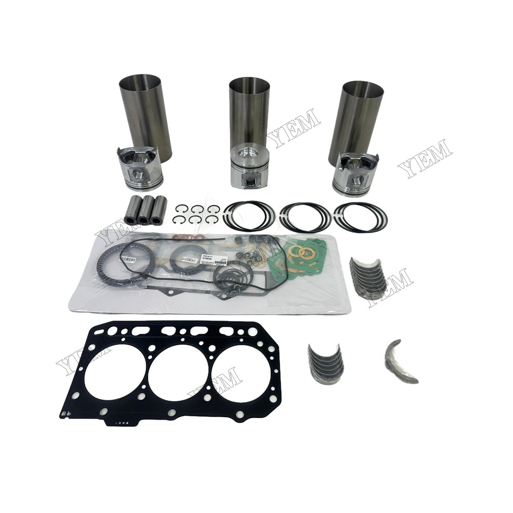 3TNE88 Full Repair Kit With Gasket Set Main Rod bearings For Yanmar Foe Yanmar
