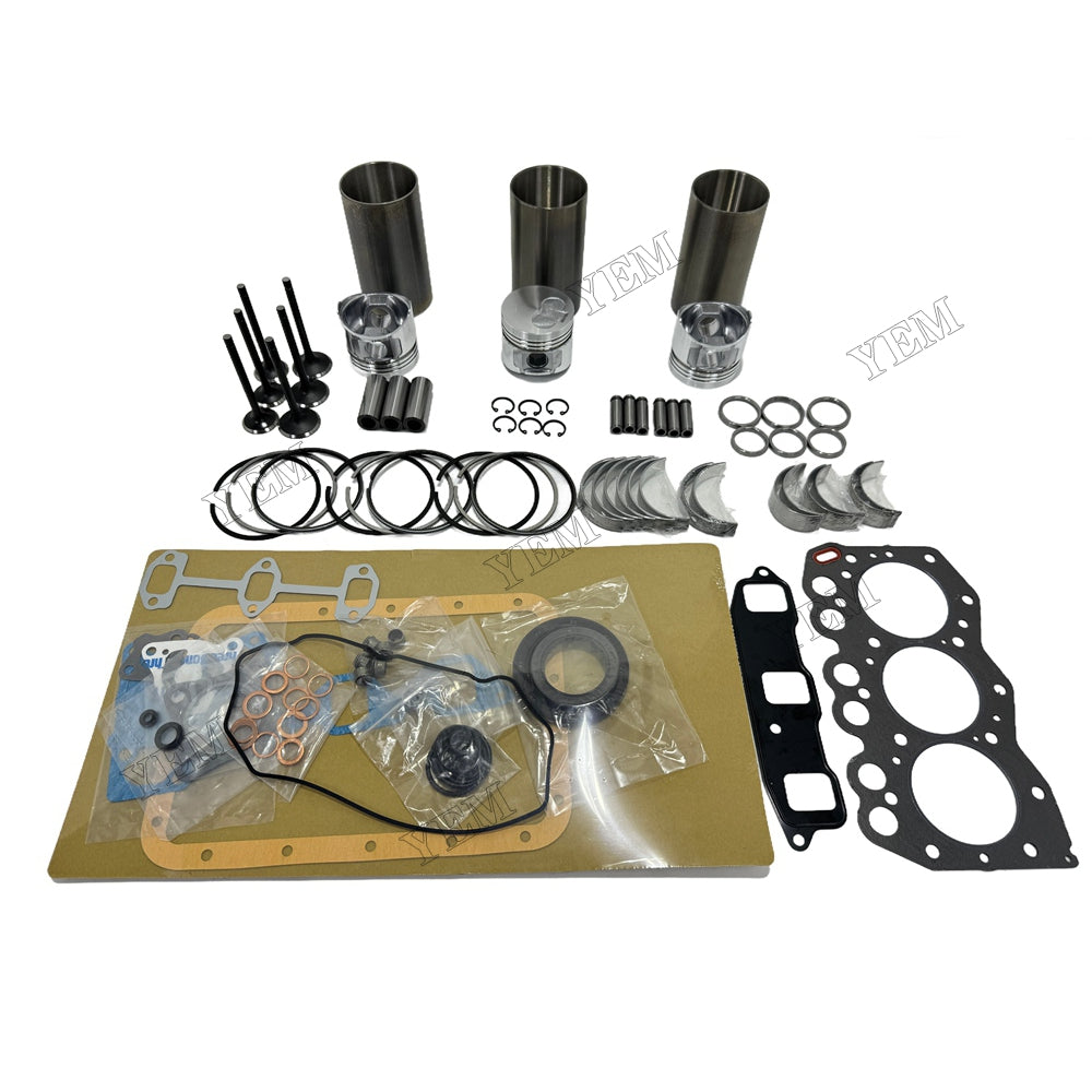 Overhaul Rebuild Kit Gasket Main and Connecting rod bearings Valve Kit For Yanmar 3TN66 Engine