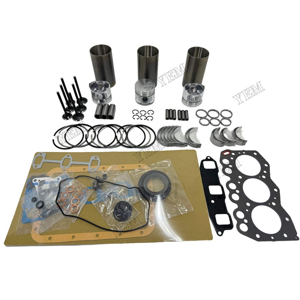 Overhaul Rebuild Kit Gasket Main and Connecting rod bearings Valve Kit For Yanmar 3TN66 Engine Foe Yanmar