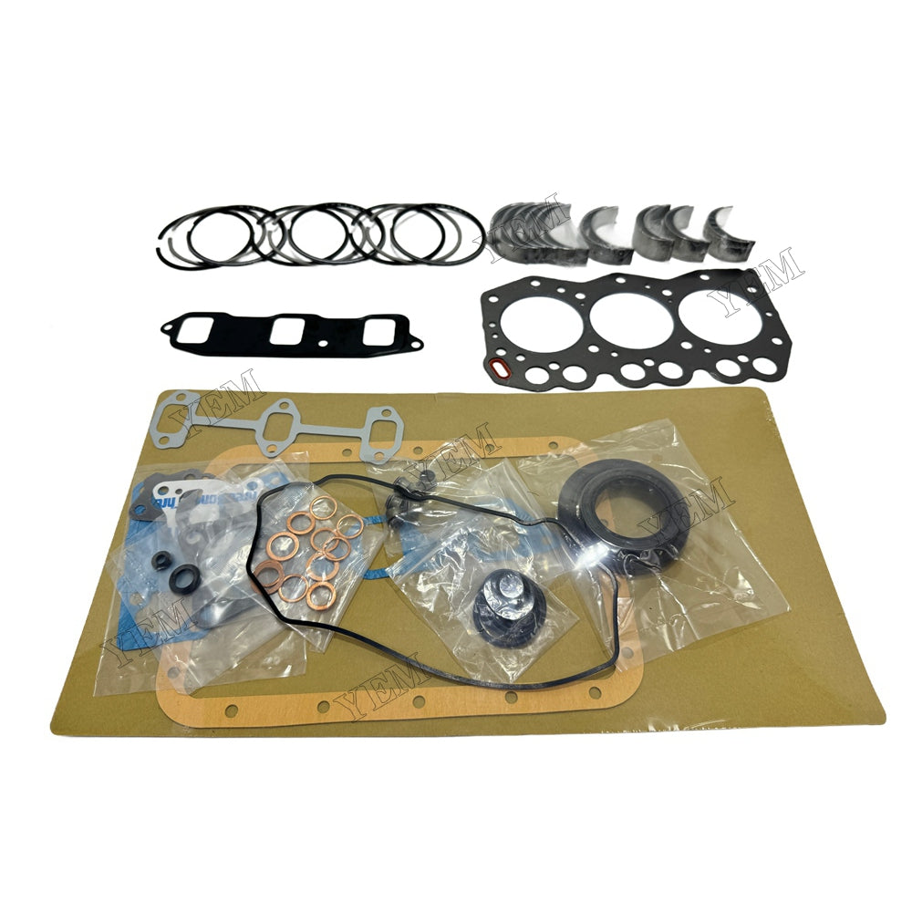 Piston ring set Gasket kit main and connecting rod bearings For Yanmar 3TNE68 Engine Foe Yanmar