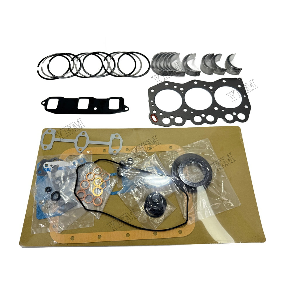 Piston ring set Gasket kit main and connecting rod bearings For Yanmar 3TNE68 Engine Foe Yanmar