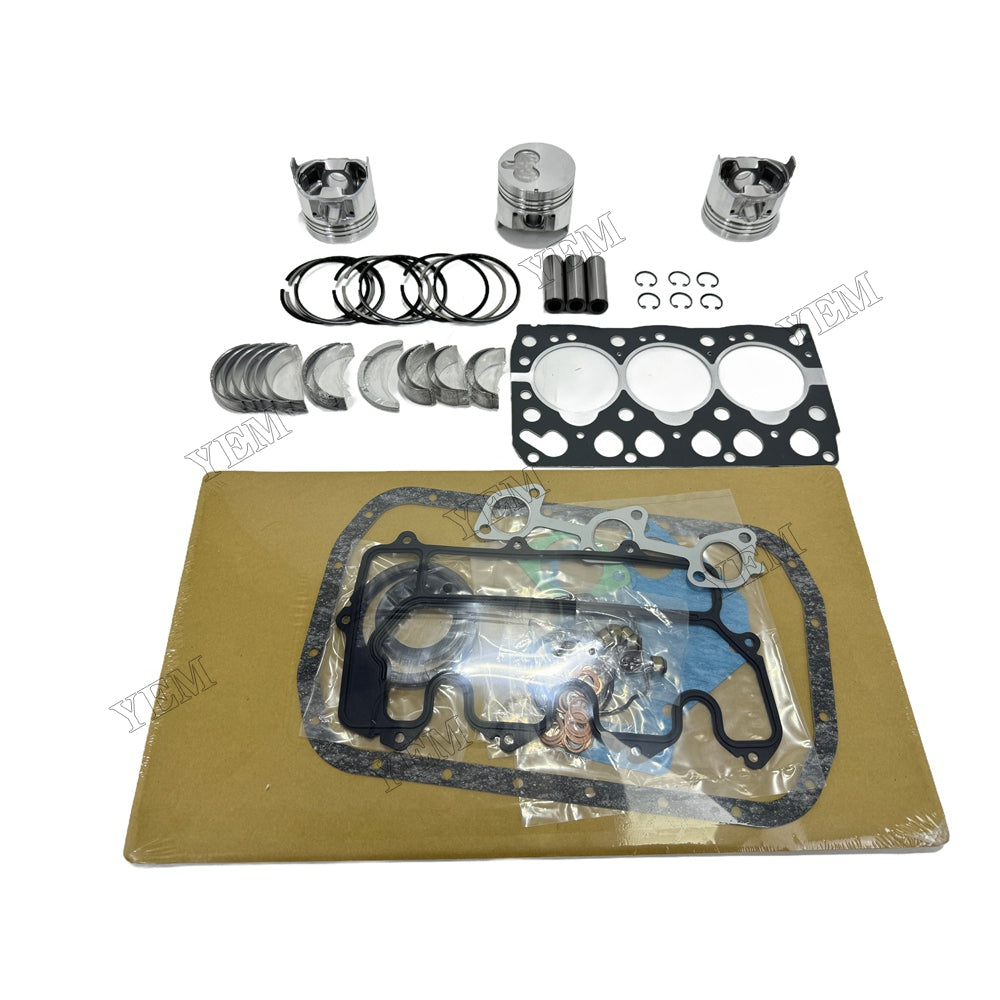 Piston With ring set Gasket kit main and connecting rod bearings Set For Isuzu 3LB1 Engine Foe Isuzu